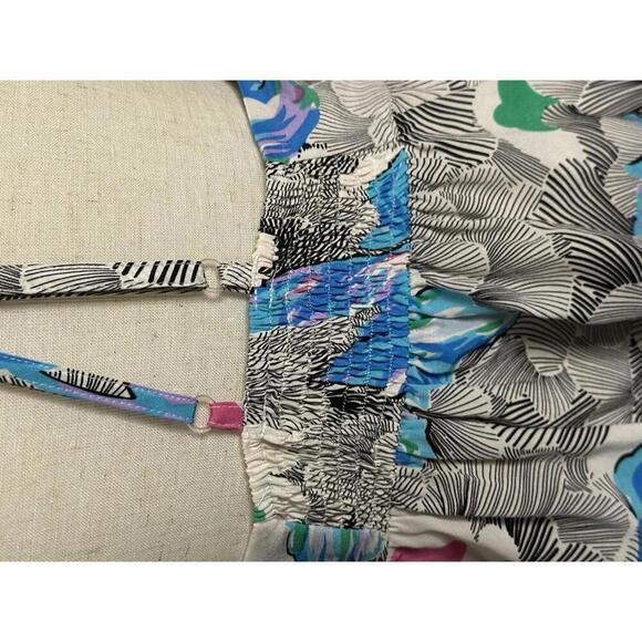 Yumi Kim multicolored Asian-inspired floral silk racerback babydoll top Size XS - Picture 5 of 6